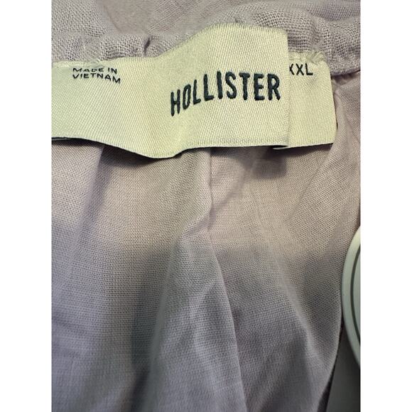 NWT Hollister Linen Blend Skort XXL Ruffle Festival Feminine Pockets Lavender - Picture 11 of 12